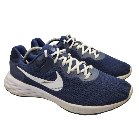 Nike Revolution 6 Next Nature Mens 12 Midnight Blue Athletic Shoes DC3728-401 - Picture 1 of 13